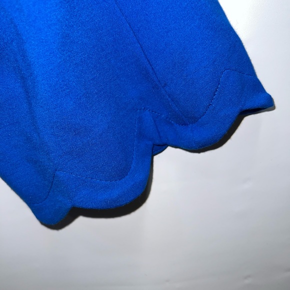 Isaac Mozart Blouse Women’s Medium Blue Long Sleeve Polyester Blend V-Neck - Picture 9 of 15